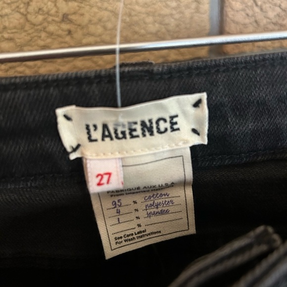 L'Agence High Line Skinny Jeans in "Night Destruction” Distressed Size 27 NWOT - Picture 4 of 8